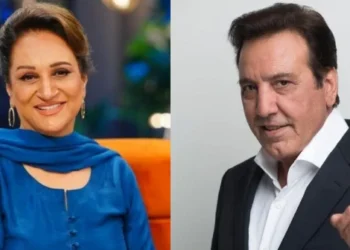 Javed Sheikh reacts angrily to Bushra Ansari’s comment during a press event