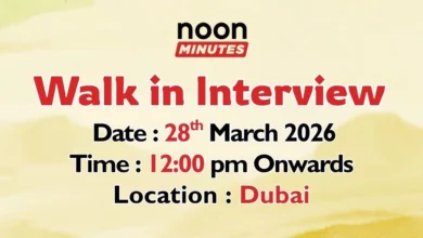 Noon Minutes Walk in Interview in Dubai