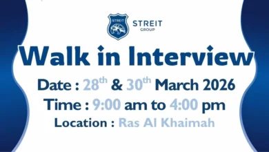 Streit Group Walk in Interview in Ras Al Khaimah Streit Group Walk in Interview in Ras Al Khaimah
