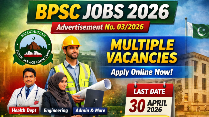 Balochistan Public Service Commission BPSC Jobs