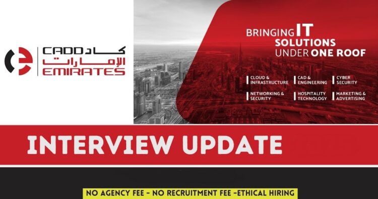 CADD Emirates Walk in Interview in Dubai