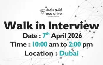 Eco Drive Walk in Interview in Dubai