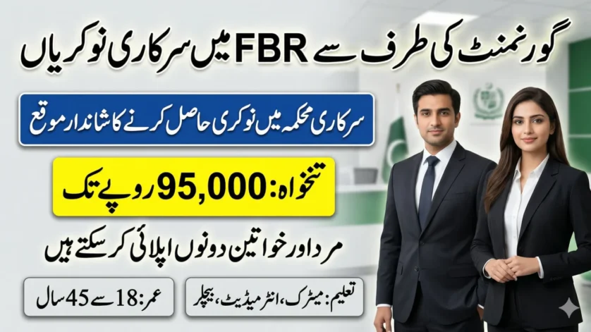 Federal Board of Revenue FBR Jobs 2026