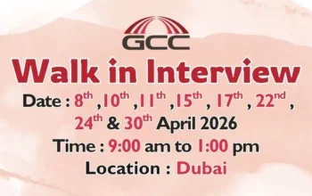 GCC Contracting Walk in Interview in Dubai