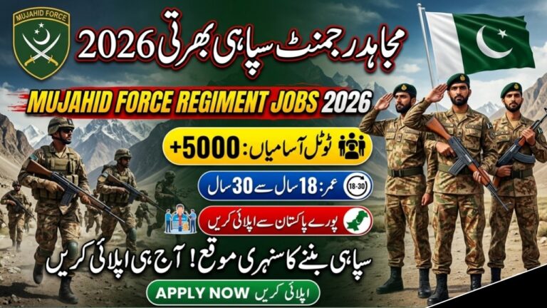 Pak Army Mujahid Force Jobs Pak Army Mujahid Force Jobs