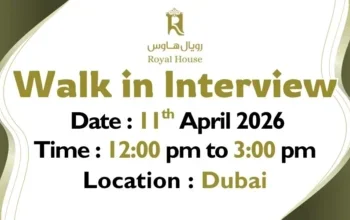 Royal House Restaurant Walk in Interview in Dubai