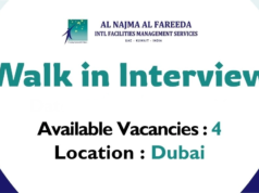 Al Najma Al Fareeda Walk in Interview in Dubai
