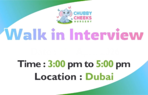 Chubby Cheeks Nursery Walk in Interview in Dubai