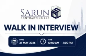 Sarun Contracting Walk in Interview in Dubai Sarun Contracting Walk in Interview in Dubai
