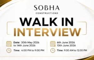 Sobha Construction Walk in Interview in Dubai Sobha Construction Walk in Interview in Dubai